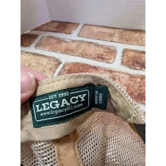 New Kemin Hat Cap Logo Mesh Snapback Trucker Baseball Farm Brown Tan Snap Back - Picture 7 of 7